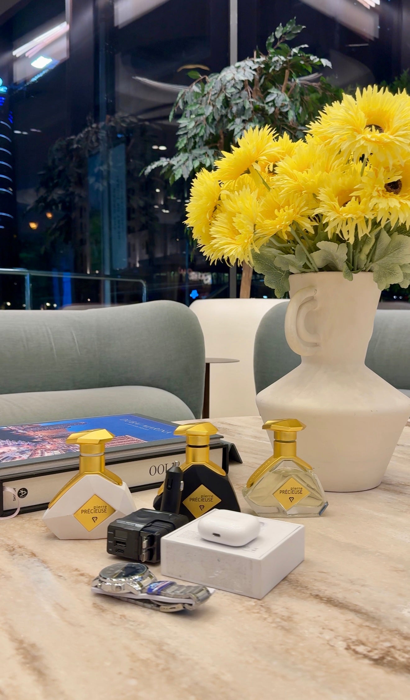 Combo offer , perfume,watch,car charger,earbud